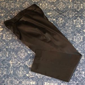 Talbots Black Satin Pants Curvy Size 6